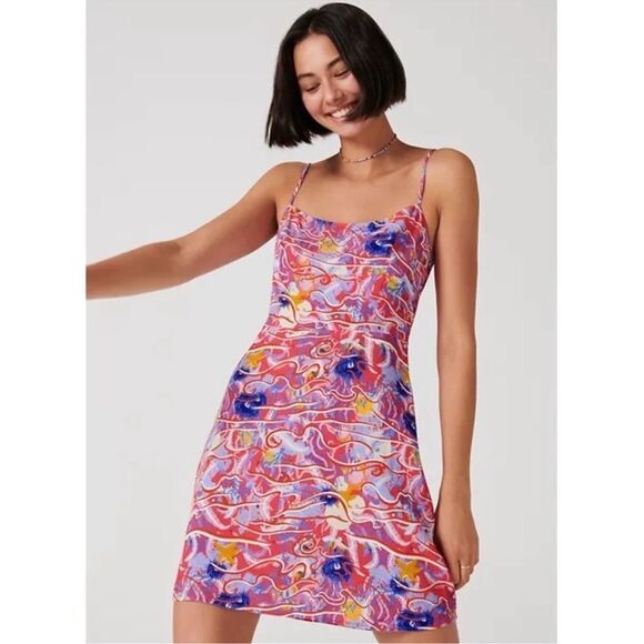 Aritzia Sunday Best Jackson Mini Slip Dress Size Large - Picture 1 of 10